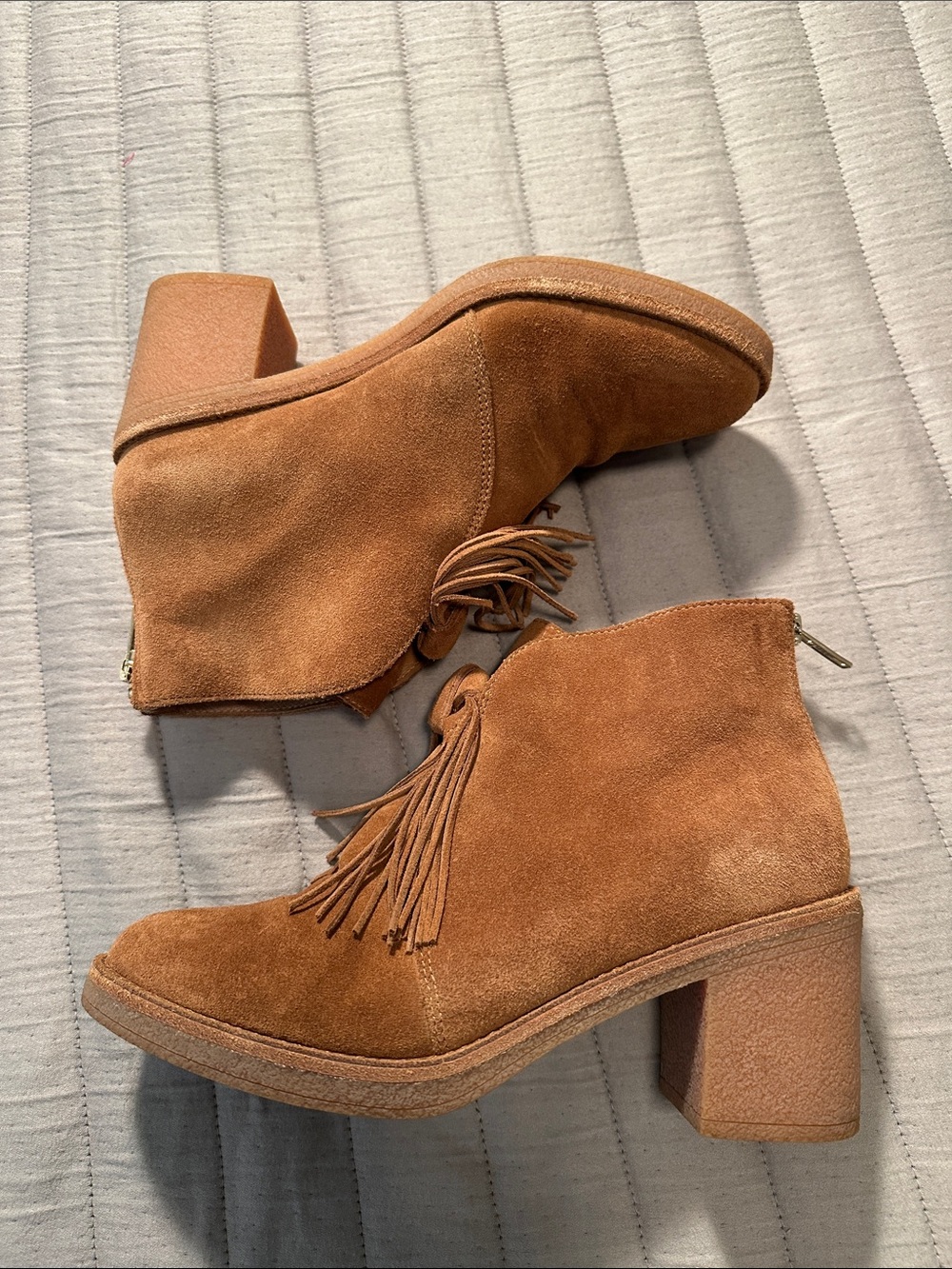 UGG Corin genuine Suede tassel booties, size 8.5 - Picture 6 of 12